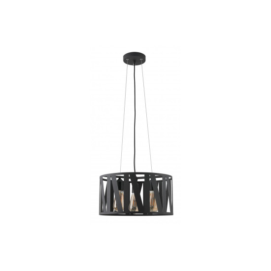 Plafonska svjetiljka  MELODY, AC220-240V,50/60Hz,3*E27, max.40W, IP20, śr.40 cm,trostruka  crna