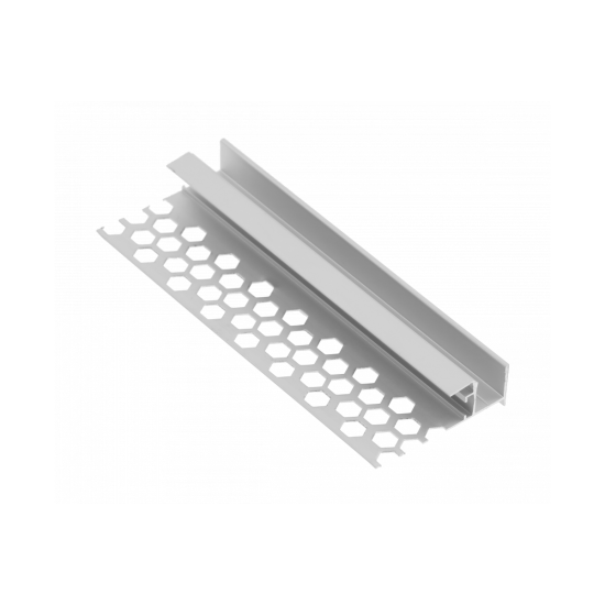 LED PROFIL GLAX strop za GK panele 3m + tehnično ohišje, ne-anodiziran