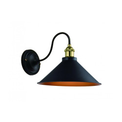 Zidna svjetiljka  MANI 1,4052, AC220-240V,50/60Hz,1*E27, IP20,promjera 22 CM,pojedin.,crno/zlatna