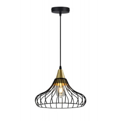 Plafonska svjetiljka  LOTTE,2622,AC220-240V,50/60Hz,1*E27, IP20,promjera  33 CM,pojedin.,crno/zlatna