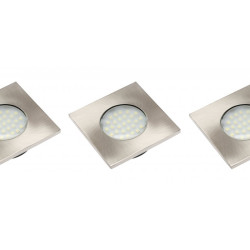Marbella PLUS LED SET, mortise, 3x kvadrat 27 led 3528SMD, toplo bijeli 230VAC, 1.5W, 2700K