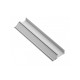 LED aluminijsko profilno postolje, optočeno (za rubne ispune) GLAX srebro L = 3007 mm