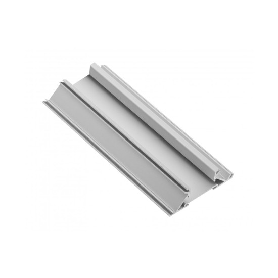 LED pregradni aluminijski profil, optočen (za rubne ispune) GLAX srebro L = 3007 mm