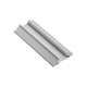 LED pregradni aluminijski profil, optočen (za rubne ispune) GLAX srebro L = 3007 mm
