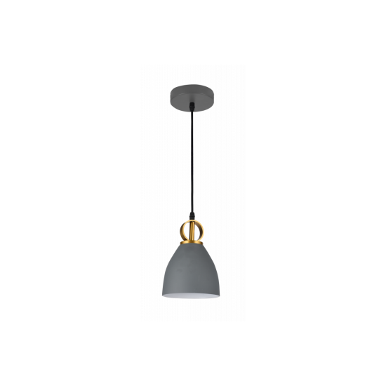 Stropna svetilka KERALA, 3321, AC220-240V, 50/60Hz, 1*E27, IP20, premera 16 cm, posamezna, siva