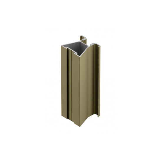 Aluminijska profil ručka ARCO, L=2,7 m,  10mm/4mm, boja šampanjca