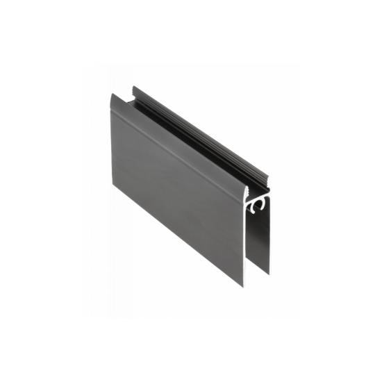 Donja traka aluminijskog profila 10 mm, L =3m, crna - anodizirana