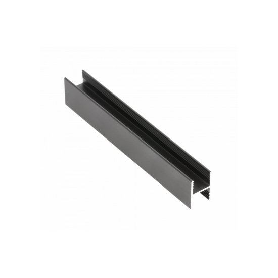 Aluminijski profil HR FL 10/4 mm, L=3,00 m, crni