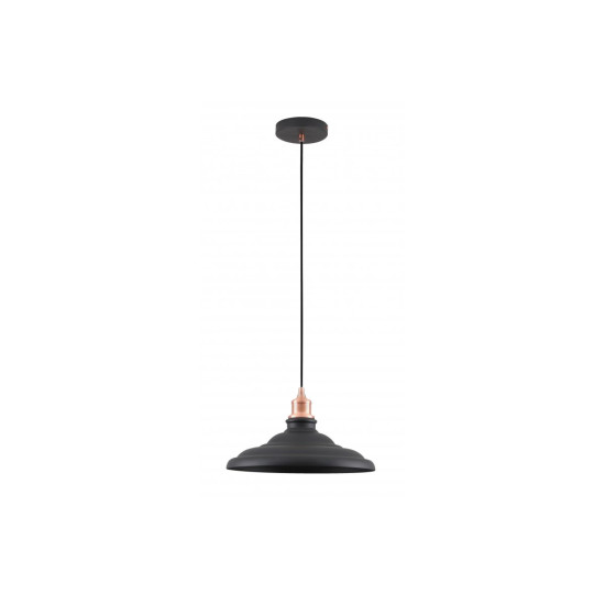 Plafonska svjetiljka  LORET L,9721 AC220-240V,50/60Hz,1*E27, max.40W, śr.34,8 cm,IP20, pojedin.  crna