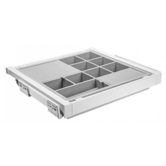 Organizator za ladice s tihim zatvaranjem ELITE 600mm, bijeli