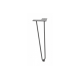 Noga hairpn ARTO sa stopom, 2 šipke, 12 x 406 mm, crna