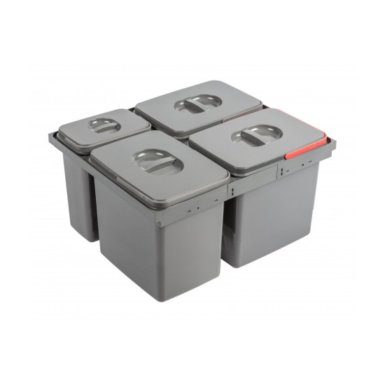 Sistem kontejnera  MULTINO NEW 600 3X15L + 1X7L antracit