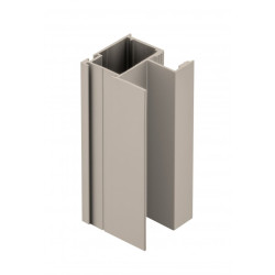 Aluminijasta profilna ročka FLAT LINE, L=2,7 m, barva šampanjca