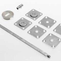 Ravni ispravljač vrata, cink, čelik, plastika