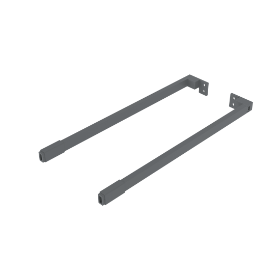 Uzdužni reling kvadratni za ladice AXISPRO 500mm antracit
