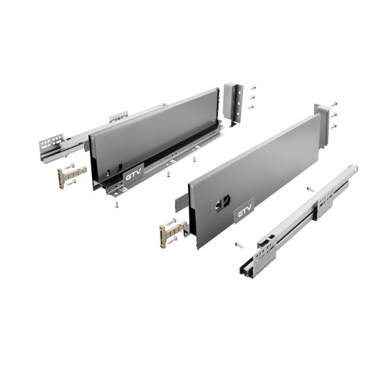 Predal AXIS L-350mm, nizek, siv