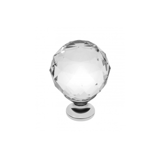 Dugme ručkica Crystal Palace A 40 mm (KROM + KRISTAL)