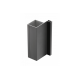 Aluminijski profil  VELLO  sistem bez ručkica , T jednostrani, crni, duljina  3 m