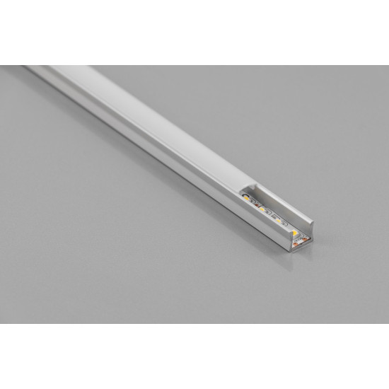 Aluminijski profil LED mikro - nanesena GLAX srebro L =2 m