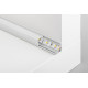 LED kotni aluminijasti profil - nanešeni GLAX srebrn L=2 m
