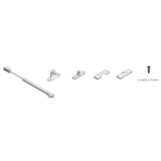 Plinski podizač NEO fi 12 80 N sivi antracit