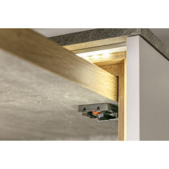 Kuglična vodilica MODERN SLIDE 3D za drvene ladice sa samozatvaranjem, 18 mm (potpuno izvlačenje), L=500